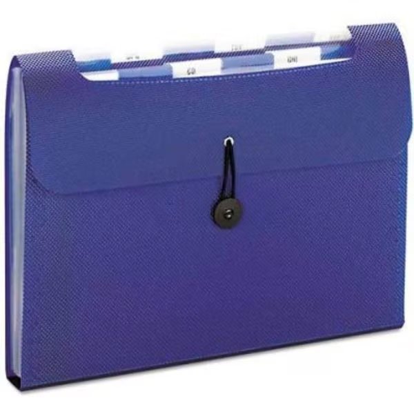 Smead® Step Index Organizer, 12-Pocket, Letter, Poly, Navy, Smead, Mfr#: 70902